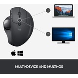 Logitech MX Ergo mus Højre hånd RF trådløs + Bluetooth Trackball 440 dpi Sort, Højre hånd, Trackball, RF trådløs + Bluetooth, 440 dpi, Grafit