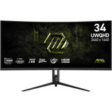 MSI MAG 342CQRFDE E20, Gaming Skærm Sort