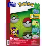Mattel Pokémon Grass-Type Trainer Team, Bygge legetøj Byggesæt, 6 År, Plast, 118 stk, 374,2 g