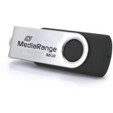 MediaRange USB Type-C 32 GB, USB-stik Sort/Sølv
