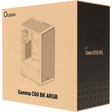Ocypus Gamma-C60-BKG400XX-GL, Towerkabinet Sort