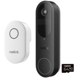 Reolink D340B video samtalesystem 4 MP Sort, Dørklokken 4 MP, 2048 x 2048 pixel, CMOS, 25,4 / 3,11 mm (1 / 3.11"), 15 fps, 180°