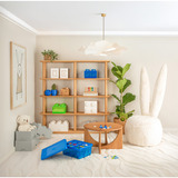 Room Copenhagen LEGO Storage Brick 4 Top Lid Glitter, Opbevaringsboks Blå/gennemsigtig