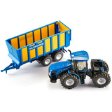 SIKU FARMER New Holland med ensilagevogn, Model køretøj 
