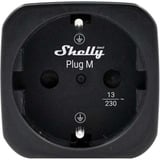 Shelly Plug M Gen3, Switched stikkontakt Sort