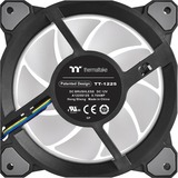 Thermaltake CL-F088-PL12SW-C Computerkølesystem Computerkabinet Ventilator 12 cm Sort, Hvid, Sag fan Sort, Ventilator, 12 cm, Sort, Hvid