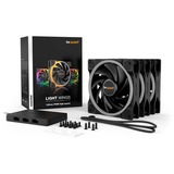 be quiet! Light Wings | 120mm PWM Triple Pack high-speed Computerkabinet Ventilator 12 cm Sort 3 stk, Sag fan Sort, Ventilator, 12 cm, 2500 rpm, 31 dB, 52,3 kubikfod/min., 88,86 m³/t