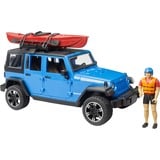 bruder Jeep Wrangler Rubicon Unlimited med kajak og figur, Model køretøj 