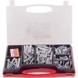 fischer EASY Box universaldybel UX med skruer, Dyvel Lys grå