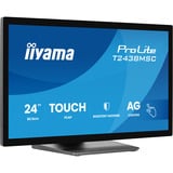 iiyama ProLite T2438MSC-B2, LED-skærm Sort (mat)