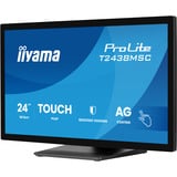 iiyama ProLite T2438MSC-B2, LED-skærm Sort (mat)