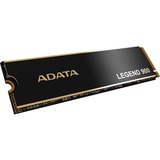 ADATA LEGEND 900 2 TB M.2 PCI Express 4.0 NVMe 3D NAND, Solid state-drev Sort/Guld, 2 TB, M.2, 7000 MB/s