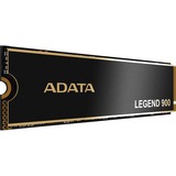 ADATA LEGEND 900 2 TB M.2 PCI Express 4.0 NVMe 3D NAND, Solid state-drev Sort/Guld, 2 TB, M.2, 7000 MB/s