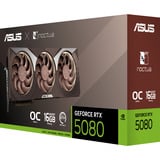 ASUS RTX5080-O16G-NOCTUA NVIDIA GeForce RTX 5080 16 GB GDDR7, Grafikkort GeForce RTX 5080, 16 GB, GDDR7, 256 Bit, 7680 x 4320 pixel, PCI Express 5.0