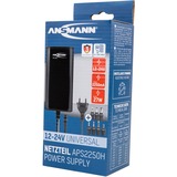 Ansmann APS 2250H strømadapter og vekselret Indendørs 27 W Sort, Strømforsyning Sort, Universel, Indendørs, 100 - 240 V, 50/60 Hz, 27 W, 12 - 24 V