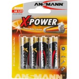 Ansmann Mignon / AA / LR6 x4 Engangsbatteri Alkaline Engangsbatteri, AA, Alkaline, 1,5 V, 4 stk, Sort