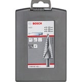 Bosch 2 608 587 426 borehoved Trin borehoved 3 stk, Drill bit sæt Boremaskine, Trin borehoved, Aluminium, Metal uden jern, Rør, Plast, Profil, Sandwich materiale, Høj-hastighed stål (HSS), 3 stk