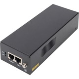 Digitus DN-95109 PoE adapter Gigabit Ethernet 56 V, PoE injektor Sort, Gigabit Ethernet, 10,100,1000 Mbit/s, IEEE 802.3bt, Sort, 100 m, Kortslutning