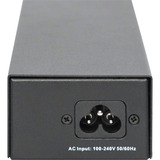 Digitus DN-95109 PoE adapter Gigabit Ethernet 56 V, PoE injektor Sort, Gigabit Ethernet, 10,100,1000 Mbit/s, IEEE 802.3bt, Sort, 100 m, Kortslutning