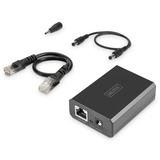 Digitus Gigabit Ethernet PoE-splitter, 802.3bt, 51 Watt, PoE splitter Sort