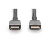 Digitus HDMI Ultra High Speed tilslutningskabel, med Ethernet, UHD 8K Sort/grå
