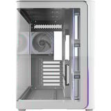 FSP M580PLUS Midi Tower Hvid, Towerkabinet Hvid, Midi Tower, PC, Hvid, ATX, micro ATX, Mini-ITX, Glas, SPCC, 16 cm