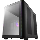 FSP M580-BA Midi Tower Sort, Towerkabinet Sort, Midi Tower, PC, Sort, ATX, micro ATX, Mini-ITX, Glas, SPCC, Spil