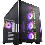 FSP M580-BA computeretui Midi Tower Sort, Towerkabinet Sort, Midi Tower, PC, Sort, ATX, micro ATX, Mini-ITX, Glas, SPCC, Spil