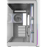 FSP M580-WP Midi Tower Hvid, Towerkabinet Hvid, Midi Tower, PC, Hvid, ATX, micro ATX, Mini-ITX, Glas, SPCC, 16 cm