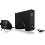 ICY BOX IB-382H-C31, Drev kabinet Sort