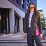 Intenso Cell Phone Charging Lanyard 7991004, Kabel neon-pink