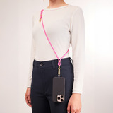 Intenso Mobiltelefonkæde og opladnings-/datakabel neon-pink