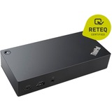 Lenovo 03X7194 dockingstation Ledningsført USB 3.2 Gen 1 (3.1 Gen 1) Type-C Sort, Docking station Sort, Ledningsført, USB 3.2 Gen 1 (3.1 Gen 1) Type-C, 3,5 mm, 10,100,1000 Mbit/s, Sort