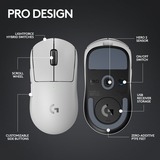 Logitech PRO X SUPERLIGHT 2, Gaming mus Hvid