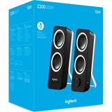 Logitech Z200 Sort Ledningsført 5 W, PC-højttaler Sort, 2.0 kanaler, Ledningsført, 5 W, 120 - 20000 Hz, Sort