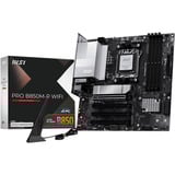MSI PRO B850M-P WIFI bundkort AMD B850 Sokkel AM5 micro ATX Sort/Sølv, AMD, Sokkel AM5, AMD Ryzen 7000 Series, AMD Ryzen 8000 Series, AMD Ryzen 9000 Series, Sokkel AM5, DDR5-SDRAM, 256 GB