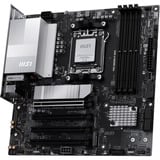 MSI PRO B850M-P WIFI bundkort AMD B850 Sokkel AM5 micro ATX Sort/Sølv, AMD, Sokkel AM5, AMD Ryzen 7000 Series, AMD Ryzen 8000 Series, AMD Ryzen 9000 Series, Sokkel AM5, DDR5-SDRAM, 256 GB