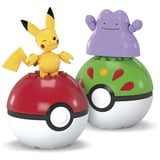 Mattel Pokémon 2-pak Poké Ball-byggelegetøjssæt med 2 actionfigurer (42 dele) til børn, Bygge legetøj Byggesæt, 6 År, Plast, 42 stk, 156,5 g