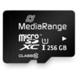 MediaRange 256 GB microSDXC, Hukommelseskort Sort