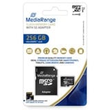 MediaRange 256 GB microSDXC, Hukommelseskort Sort