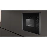 Neff HLAGD53G0 mikrobølgeovn Grafit Kombination mikroovn Indbygget 25 L 900 W Sort/grå, Indbygget, Kombination mikroovn, 25 L, 900 W, Indbygget skærm, LED