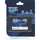 Patriot Burst Elite 2.5" 480 GB Serial ATA III, Solid state-drev Sort, 480 GB, 2.5", 450 MB/s, 6 Gbit/sek.