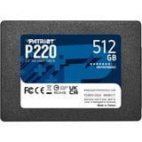Patriot P220 512 GB, Solid state-drev Sort