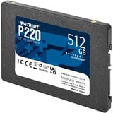 Patriot P220 512 GB, Solid state-drev Sort