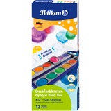 Pelikan 720250 hobbymaling Vandfarve maling 1 stk, Vandfarver Sort, Blå, Brun, Grøn, Orange, Lyserød, Lilla, Rød, Violet, Hvid, Gul, Vandfarve maling, Hård, 1 stk