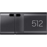 Samsung MUF-512DA USB-nøgle 512 GB USB Type-C 3.2 Gen 1 (3.1 Gen 1) Grå, USB-stik grå, 512 GB, USB Type-C, 3.2 Gen 1 (3.1 Gen 1), 400 MB/s, Hætte, Grå