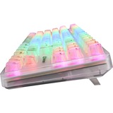 Sharkoon Crystal Shark, Gaming-tastatur Hvid, DE-layout, KTT