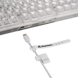 Sharkoon Crystal Shark, Gaming-tastatur Hvid, DE-layout, KTT