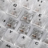 Sharkoon Crystal Shark, Gaming-tastatur Hvid, DE-layout, KTT