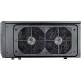 SilverStone GD10 HTPC Sort, HTPC sag Sort, HTPC, PC, Sort, ATX, CEB, uATX, Aluminium, Plast, Stål, Side